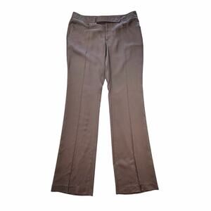 Gucci Vintage Chocolate Brown 100% Silk Trouser Tailored Professional Work Pants